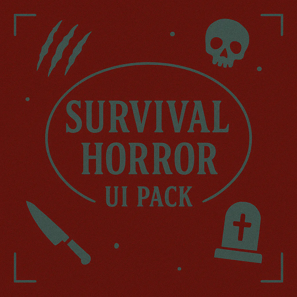 Survival Horror UI Pack product preview